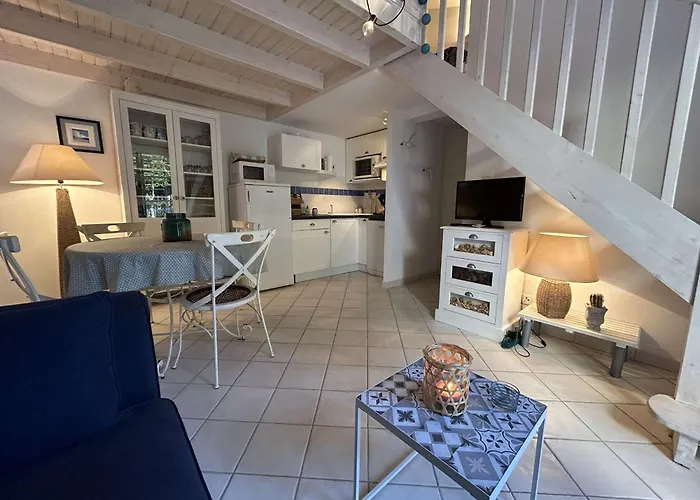 Hébergement de vacances Petite Maison Proche De L'océan Avec Piscine Chauffée, Jardin Privé Et Parking - St Hilaire De Riez - Fr-1-224c-292